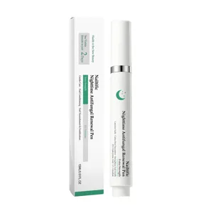 Nighttime nail antifungal renewal pen with 15ml extra strength formula for nail care.