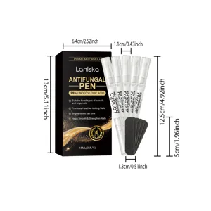 Detailed view of the antifungal nail care pen set with precise dimensions and specifications.
