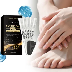 Professional Nail Brightening Care Pen Set Antifungal Nail Treatment Pen with Nail Files Manicure Care Tools