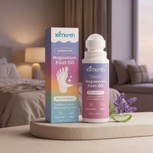 Magnesium Fußöl Roll-On Entlastung Lavendel Und Aloe Extrakt Feuchtigkeitsspendendes Und Beruhigendes Fußmassage Ätherisches Öl Tägliche Pflege