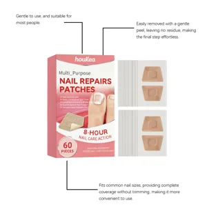 Houkea nail repair patches 60pcs breathable nail care treatment for damaged and weak nails.