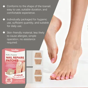 HOUKEA nail repair patches 60pcs breathable comfortable natural fit daily foot care