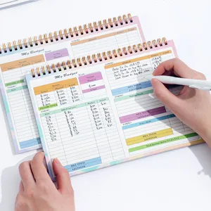B5 Financial Budget Planner Notebook Spiral Daily Weekly Expense Account Book Organizer