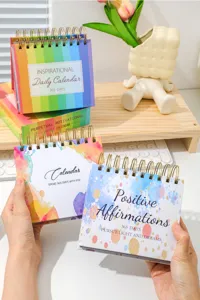 Inspirational daily desk calendar 2027 motivational office decor 365 days table planner