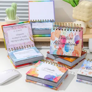 English daily desk calendar 2027 motivational inspirational daily affirmation planner pad
