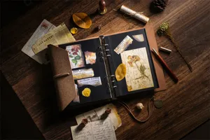 Album photo DIY style coréen carnet vintage en cuir livre de souvenirs pour couple