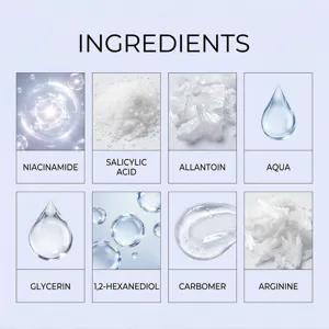 Nymixa cuticle care ingredient details infographic showing active cosmetic formulas clearly.