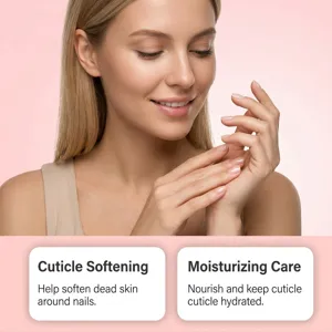 Nail Cuticle Care Set moisturizing and softening dry skin for daily hand and nail beauty.
