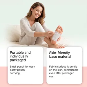 Portable foot care patch with skin-friendly material for daily foot fatigue relief.