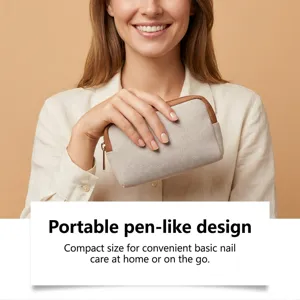 Portable mini nail care pen storage pouch, compact design for easy travel and daily use.