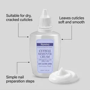 Nymixa Cuticle Remover Cream 50ml, Softening Hand and Foot Nail Care with Chamomile and Aloe