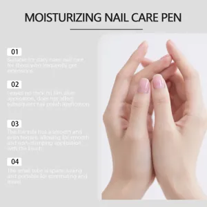 Hydraterende nagelverzorgingspen detail, lichte formule voor dagelijks hand- en onderhoud.