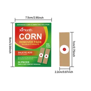 Corn remover pads with salicylic acid 24 pieces foot care toe corn treatment patch