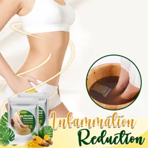 EELHOE Ginger Foot Bath Bag Herbal Foot Soak Relaxation Body Care 10pcs Detail View