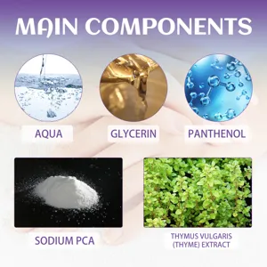 Jaysuing nail care spray main components detail view showing natural ingredients and formula.