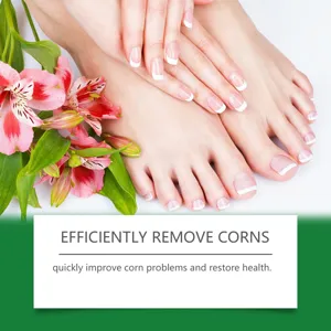 Professional foot care patch detail view designed to efficiently remove corns and smooth skin.
