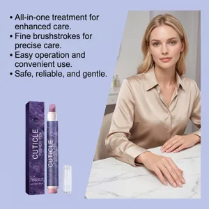 Cuticle pusher pen for gentle nail care, precision brush, moisturizing cuticle oil tool.