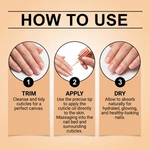 Step-by-step nail cuticle oil pen usage guide for perfect and healthy nail care.