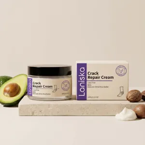 LANISKA Rissreparatur Creme Feuchtigkeitsspendende Hand und Fuss Lotion Mit Avocadooel und Sheabutter Nährende Hautpflege