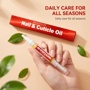 Hydrating nail and cuticle oil pen for daily care, nourishing dry nails with a smooth touch.