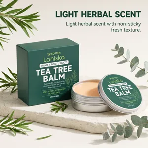 Balsamo all'albero del tè per pelle secca, profumo di erbe, crema idratante nutriente corpo.