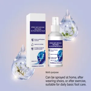 Foot care spray moisturizing and refreshing for daily foot basic care 30ml portable design.