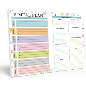 Weekly Meal Planner Notebook Magnetic Fridge Notepad Grocery List Refrigerator Memo Pad Daily Weekly Planner Pad