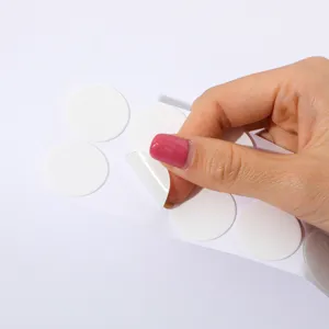White round double sided adhesive foam dots sticky tabs for crafts and home use daily.