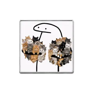 Süße kreative Strichkunst Katzen Brosche lustige Cartoon Anstecknadel für Rucksack Kleidung.