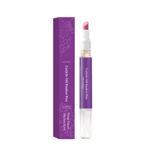 Grape scented cuticle oil pen for gentle nail care, convenient 2ml portable moisturizing tool