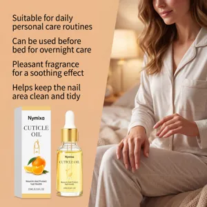 Nymixa cuticle oil 15ml nourishes and softens dry nails for daily nail care routine.