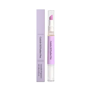 Portable cuticle oil pusher pen for nail care, moisturizing and daily hydration maintenance.