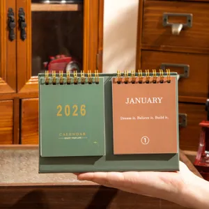 2026 Desktop Calendar Dual Pad English Memo Planner Office Desk Decor Inspiration Gift