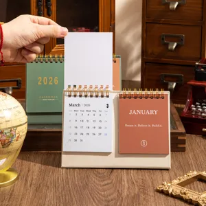 2026 Dual Desk Calendar English Planner Memo Motivational Quotes Office Home Decor