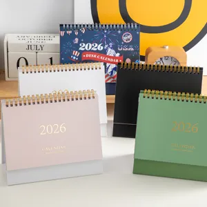 2026 Desk Calendar Simple Morandi Colors Desktop Calendar Office Memo Pad Planner Notebook