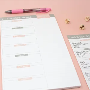 Weekly Meal Planner Notepad Daily Food Menu Shopping List Desk Organizer Notepad Pad