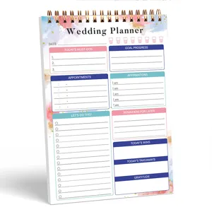 Planner Matrimonio A5 Quaderno a Spirale Diario Organizzatore Matrimonio Libro di Pianificazione Minimalista Regalo di Fidanzamento