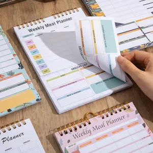 Pianificatore settimanale pasti blocco note staccabile agenda minimalista utilità