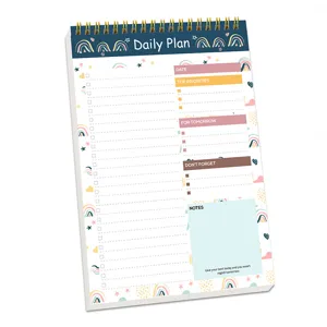 A5 Spiral Notebook Daily Planner Journal Minimalist Ins Style Time Management Schedule Notepad For Office School