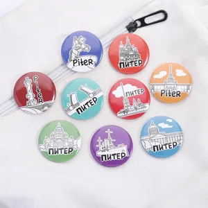 Set aus St. Petersburg Metall Anstecknadeln, kreative Souvenir Mode Broschen Abzeichen.