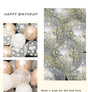 Ballons transparents à pois ballons clairs pour fête de mariage d'anniversaire déco