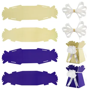 DIY Bonbongeschachteln mit weissen Schleifen fur Hochzeit Party und Geschenke Verpackung.
