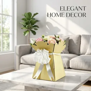 Elegante Geschenkschachtel mit weißer Schleife für Hochzeitsfeiern und Festgeschenke.
