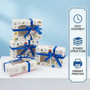 Dekorative Schreibwaren Muster Geschenkbox Set Süßigkeiten Verpackung für Lehrer Tag
