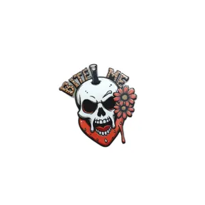 Halloween teschio fragola acrilico ciondolo DIY punk stile orecchino gioielli accessori
