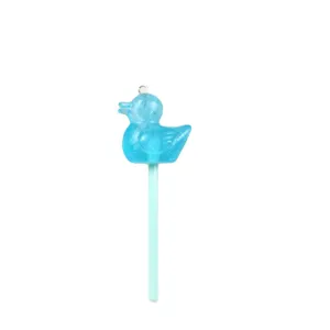 Blue resin cute duck candy charm pendant for DIY jewelry making and craft accessories main item.