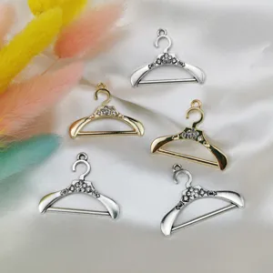 DIY colgantes de percha de aleacion con estrass para hacer pendientes de joyeria