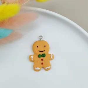 Colgante de resina hombre de jengibre, bonito accesorio de joyería DIY para collar y pendientes.