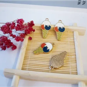 DIY ijsje geëmailleerd legering bedels voor zomer sieraden maken kleurrijke accessoires.
