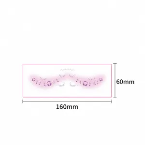 Jolis autocollants de tatouage temporaire pour le visage de note de musique pour fête.